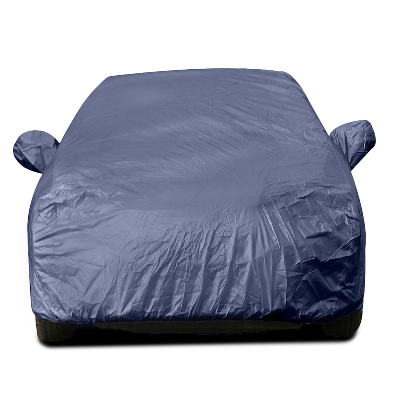 Autofact I20 New Car Cover - EasyShield - Car Body Cover for Hyundai I20 New - With Mirror Pockets, Triple Stitched, Bottom Fully Elastic, Adjustable Belt and Buckle (Navy 190T)